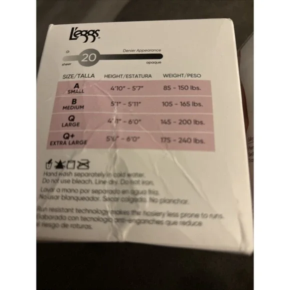 New 4 Pair WomenLeggs Silken mist Black Control Top Pantyhose Tights READ DESC - Picture 2 of 3